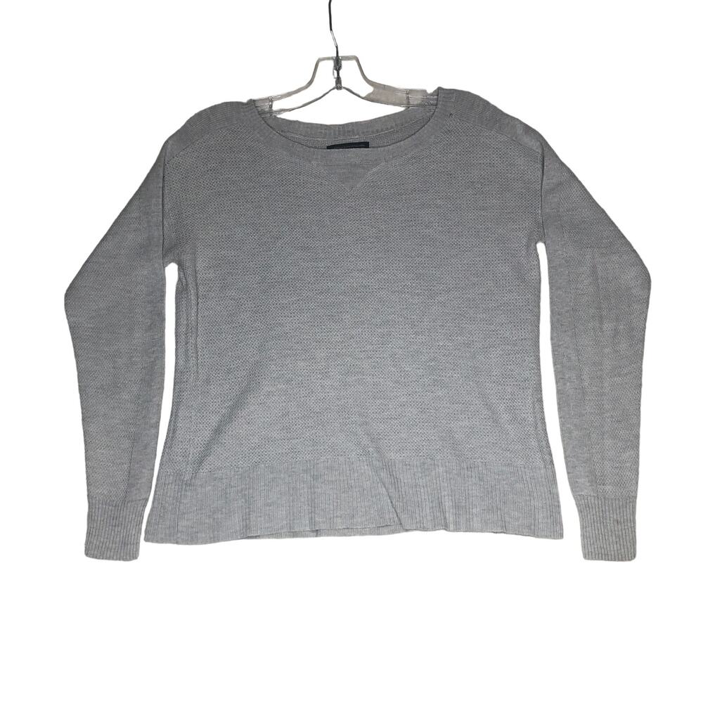American Eagle Womens XS Thermal Shirt Gray Long Sleeve
